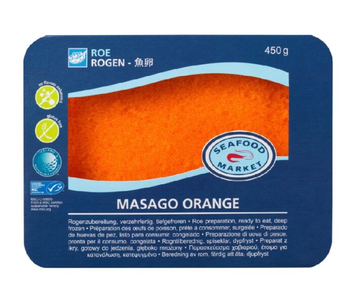 [91580] Masago ORANGE - Kaviar vom Capelinfisch 500g TK – Bild 1